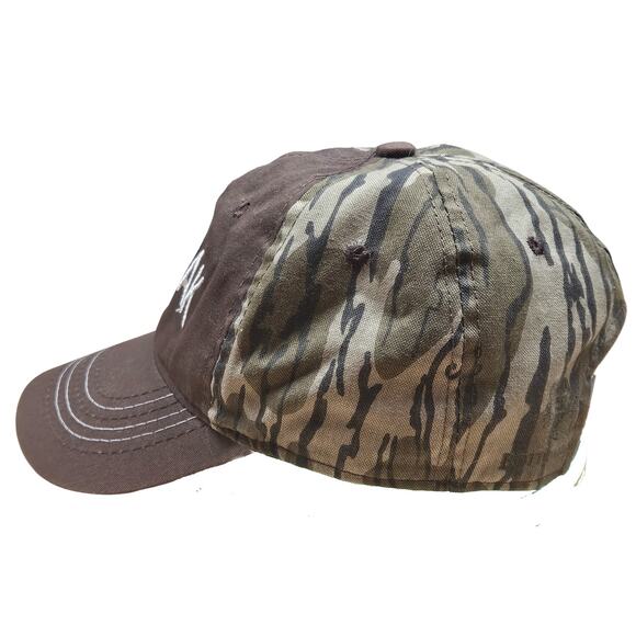 Mossy Oak Baseball Ball Cap Hat Logo Camo Brown Strapback One Size PreOwned - Picture 4 of 7